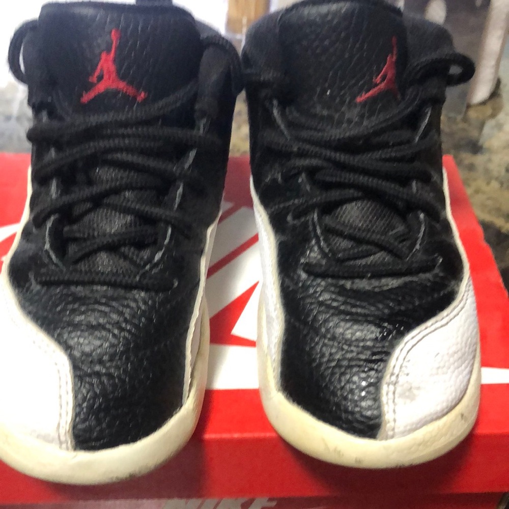 Jordan Kids Black and White Sneakers